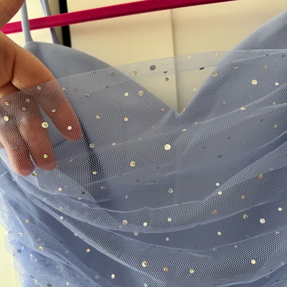 Womens Sz S Lulu’s Periwinkle Bodycon Dress Homecoming - Picture 2 of 6